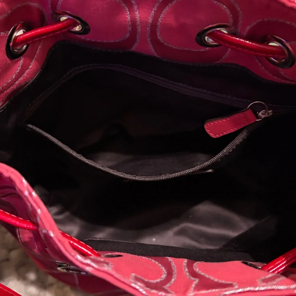 Coach Pink Signature Shoulder Bag - Picture 9 of 16